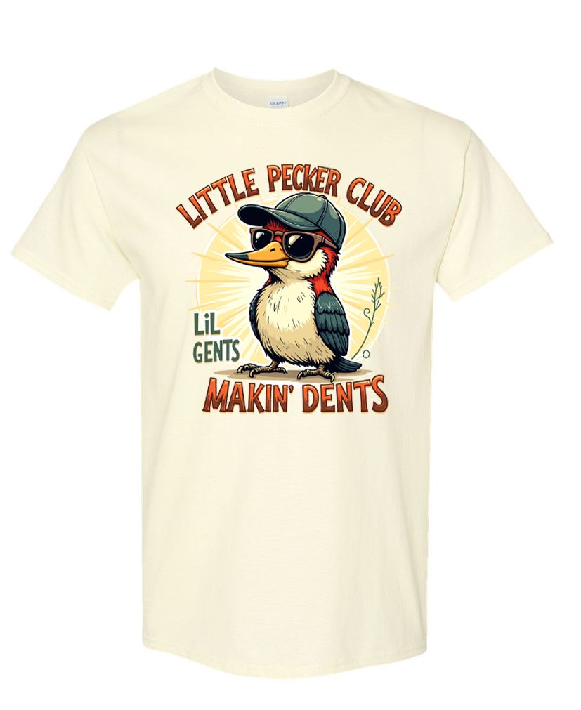 Little Pecker Club Tee – ‘Makin’ Dents’ Humor Shirt