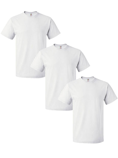 3 Pack Fruit Of The Loom Tees - All Sizes & Colors
