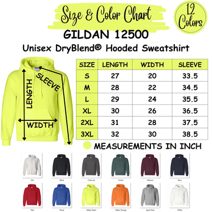 Gildan "12500" 9 oz 50/50 Hooded Sweat - Hoodie